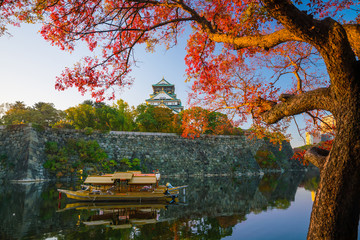 Osaka Castle in Osaka - obrazy, fototapety, plakaty