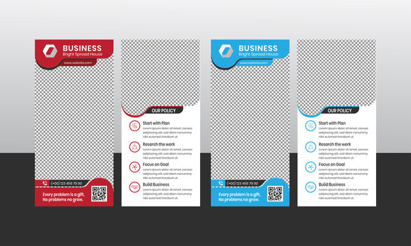 Creative simple Dl Rack Card Flyer for business 