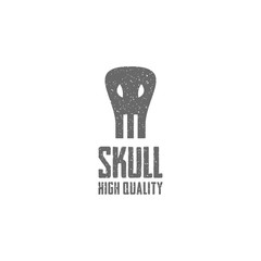 Skull head Vector Logo illustration design