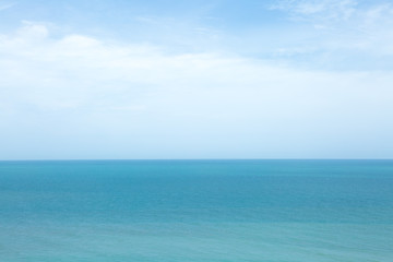Landscape of beautiful Sea and blue sky  natural background