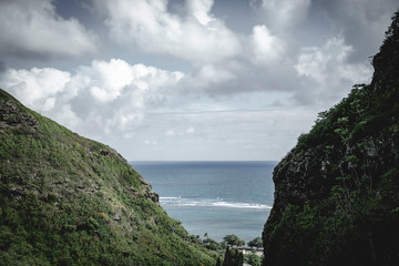 cliffs to the ocean