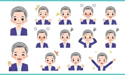 おしゃれな年配の女性