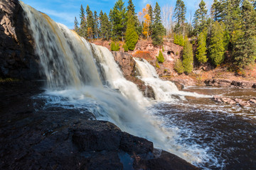 Fototapeta na wymiar Middle Gooseberry Falls, Gooseberry Falls State Park, Minnesota,USA