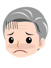 白髪のきれいな女性