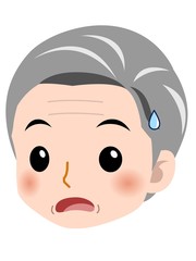 グレイヘアの清楚な女性