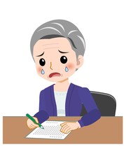 白髪の美しい女性