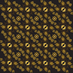 Modern black color design for Central Java traditional typical batik .