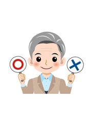 年配のビジネスウーマン