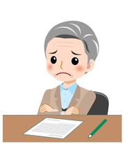 長年働いている事務員