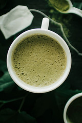 A Matcha latte is a great pick me as well as a soothing drink to start your day