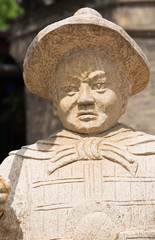 Statue at the Great Wall of Solider