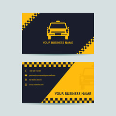 Yellow taxi driver card  Vector - Business Card © FrankYord