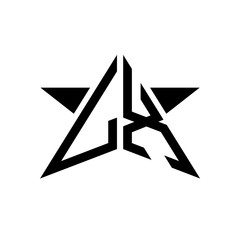 Initial Star Monogram Logo LX