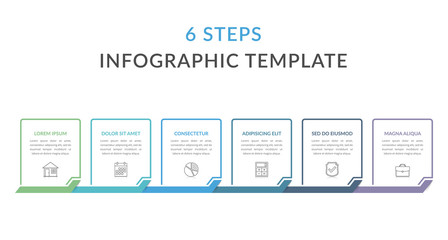 6 Steps - Infographic Template