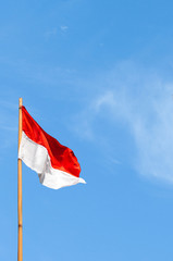 Indonesia national day flag decoration
