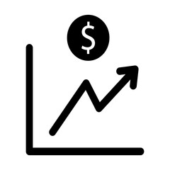 Business graph icon