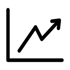 Business graph icon