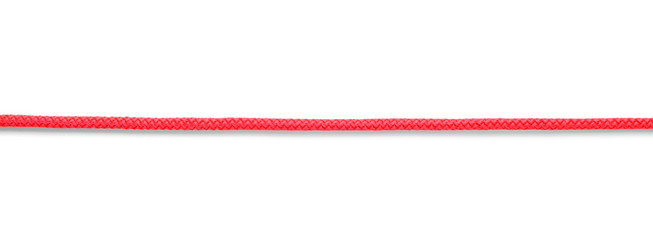 Long rope on white background