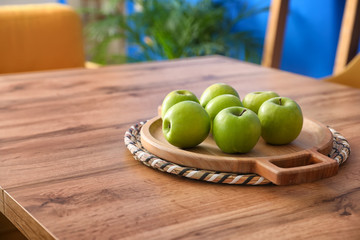 Apples on table in dining room