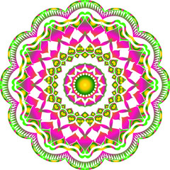 . Multi color circular design .vector mandala design.