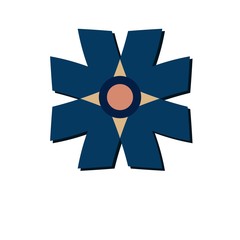 company logo with abstract shape design 