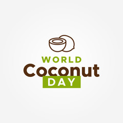 World Coconut Day Vector Design Illustration