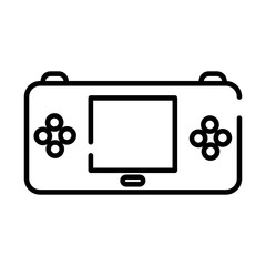 video game portable line style icon