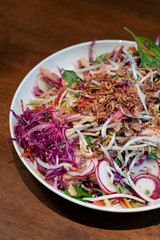 Fresh asian salad ingredients