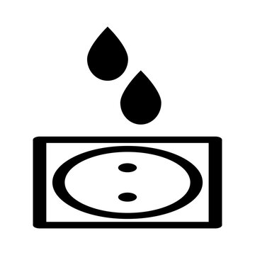 Floor drain sanitation icon
