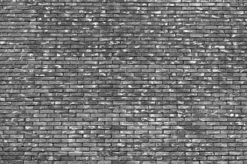 Background of vintage brick wall texture, black and white