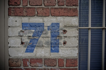 Obraz premium Painted number 71