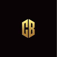 C B modern monogram style initial logo template