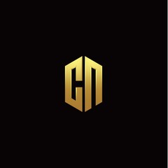 C N modern monogram style initial logo template