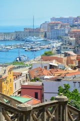 view of the port of gaeta, italy