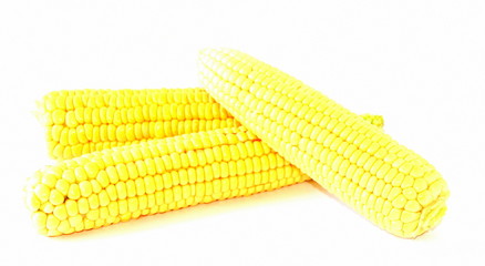 Natural ripe yellow young corn.