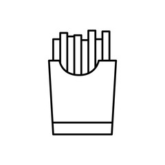 potato snacks line icon. Design template vector