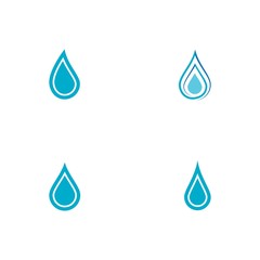 Set Water drop Logo Template