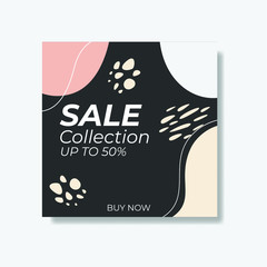 Sales promotion template design. Great vectors for web, apps, social media, online shops etc.