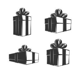 Gift box isolated on white background