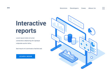Modern Internet site design about interactive reports