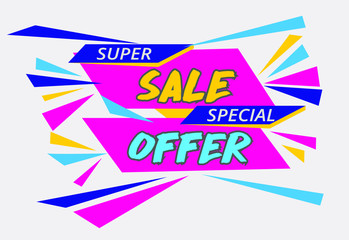template banner sale special offer