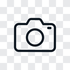 Photo camera icon vector. Photography sign