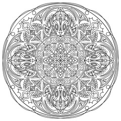 ornamental round lace pattern