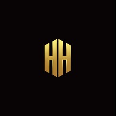 H H modern monogram style initial logo template