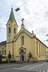Fototapeta na wymiar evangelical church in Graz