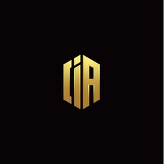 I A modern monogram style initial logo template