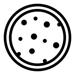 Skin problem icon. Outline skin problem vector icon for web design isolated on white background