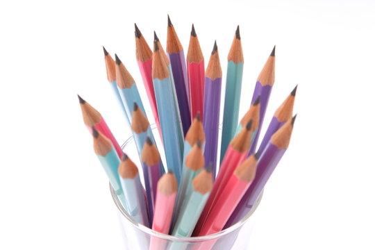 Close up pencil background and School item and office supplies
