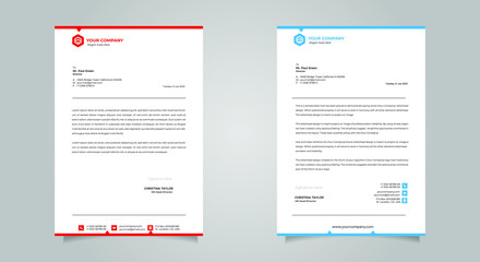 Abstract Letterhead Design Modern Business Letterhead Design Template