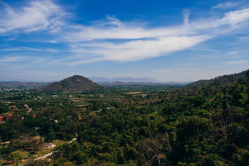 view from the top of Ta Cu mountain in Phan Thiet